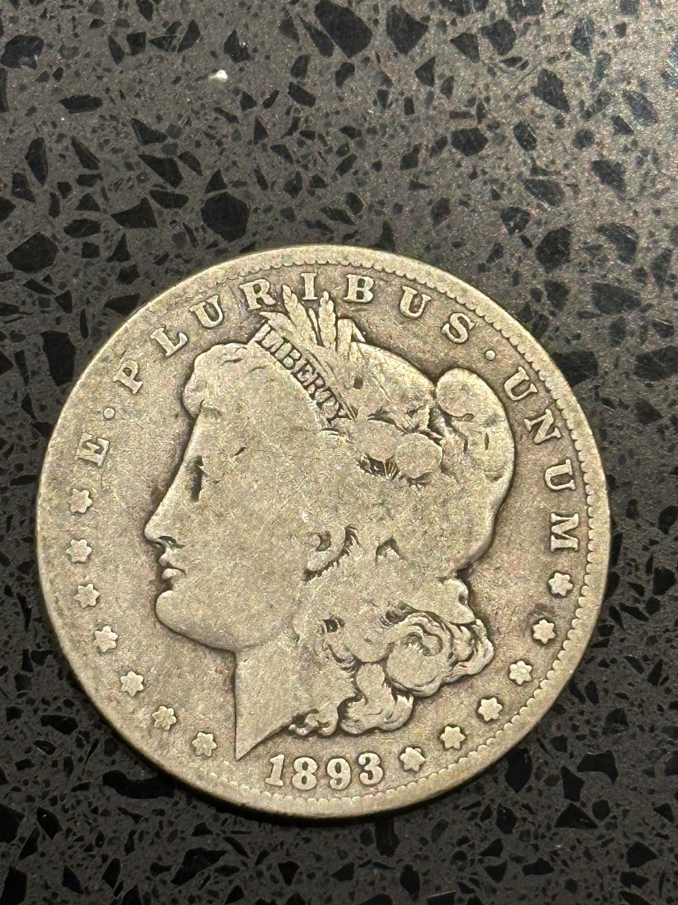 Lot 205: 1893 CC - Morgan Dollar F-VF
