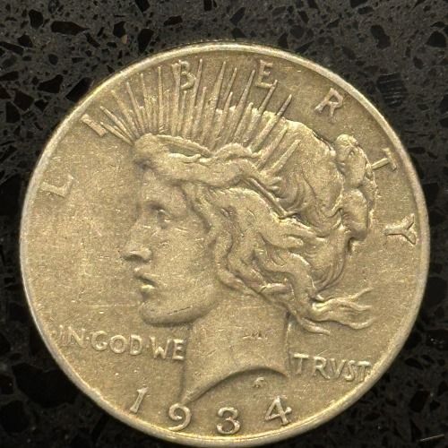 Lot 247: 1934 Peace Silver Dollar - VF