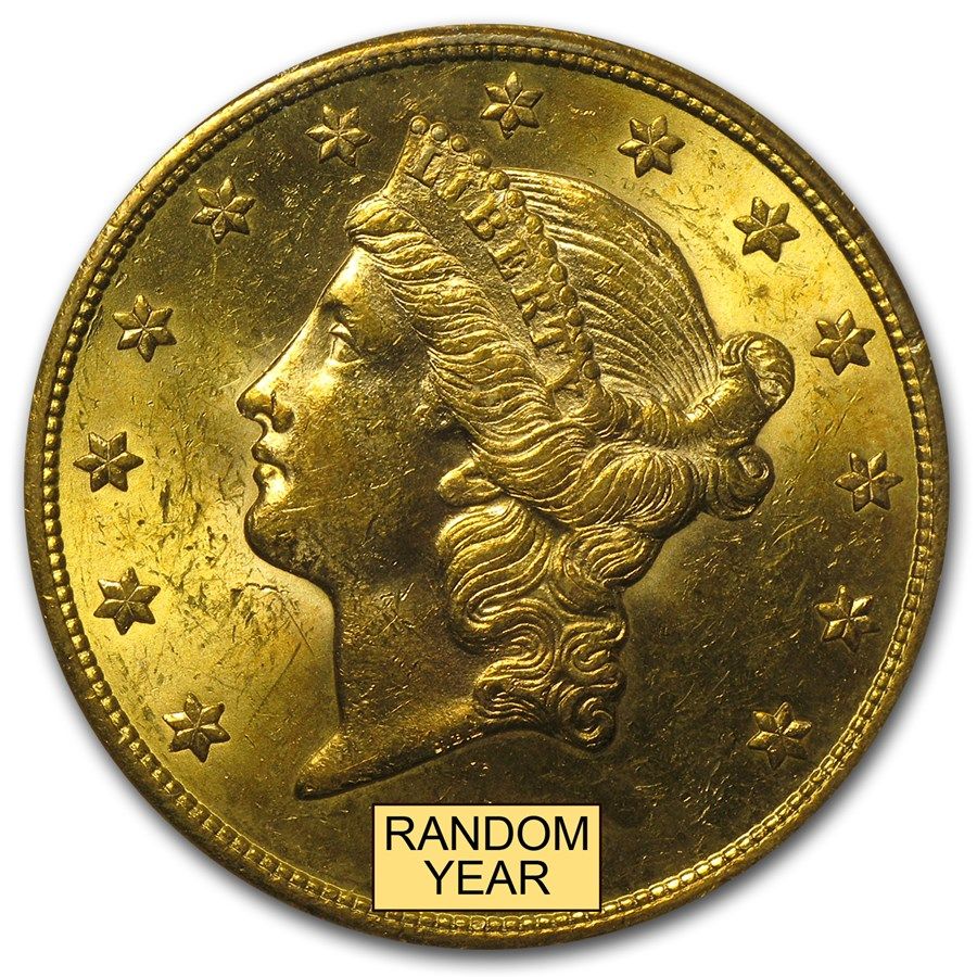 Lot 59: $20 Liberty Gold Double Eagle MS-61 PCGS