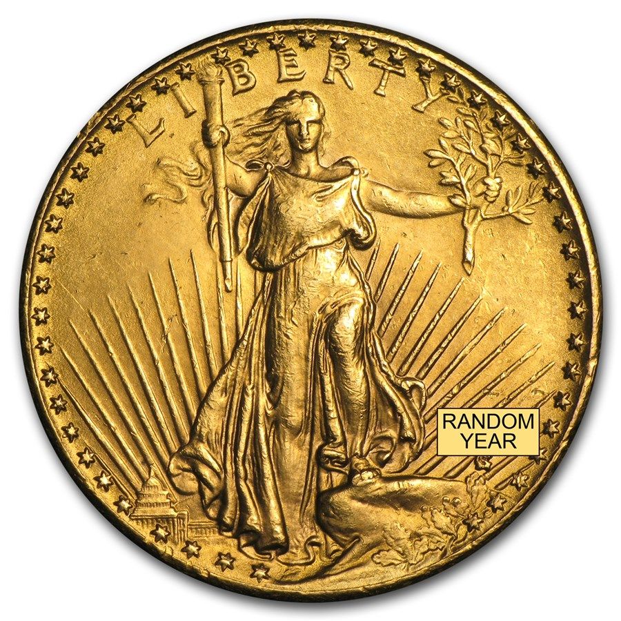 Lot 75: $20 St Gaudens Gold Double Eagle (Cleaned)