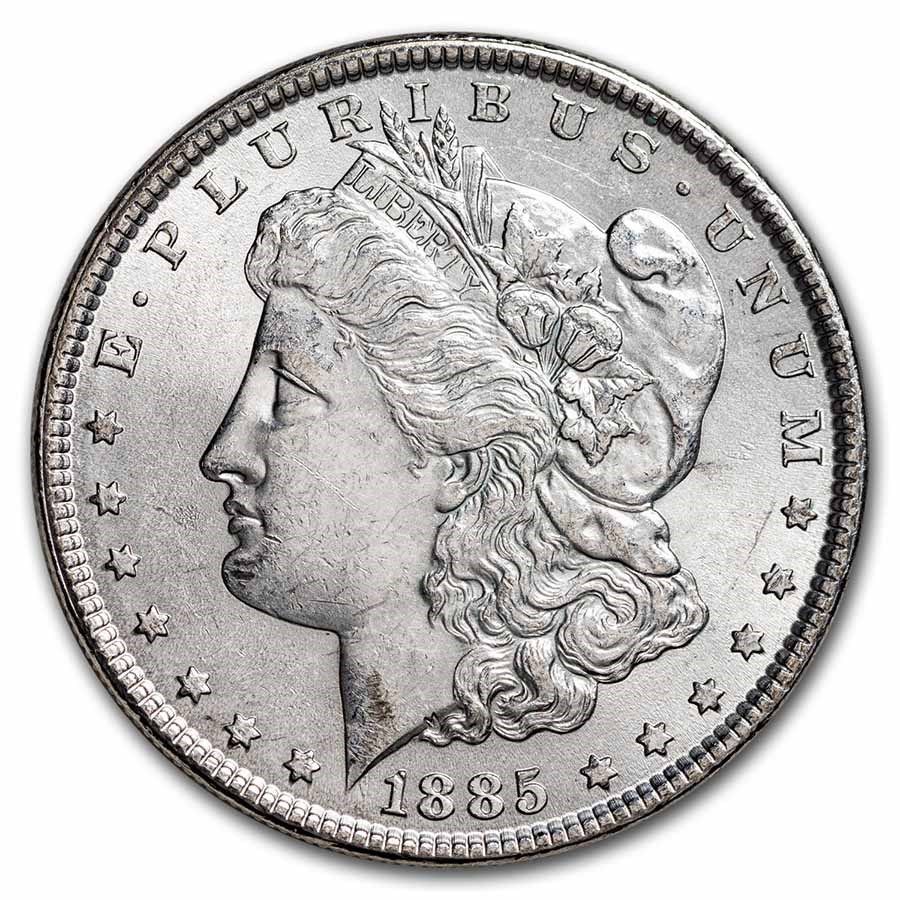 Lot 127: 1878-1904 Morgan Dollars AU