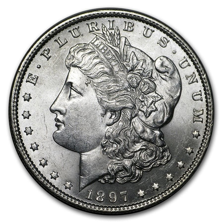 Lot 129: 1897 Morgan Dollars BU (20 Count Roll)