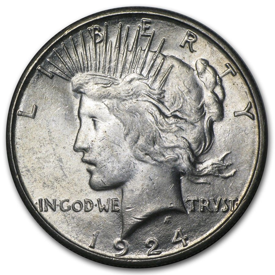Lot 201: 1924-S Peace Dollar BU