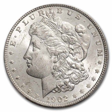 Lot 216: Certified Morgan Silver Dollar 1902-S MS63+ NGC