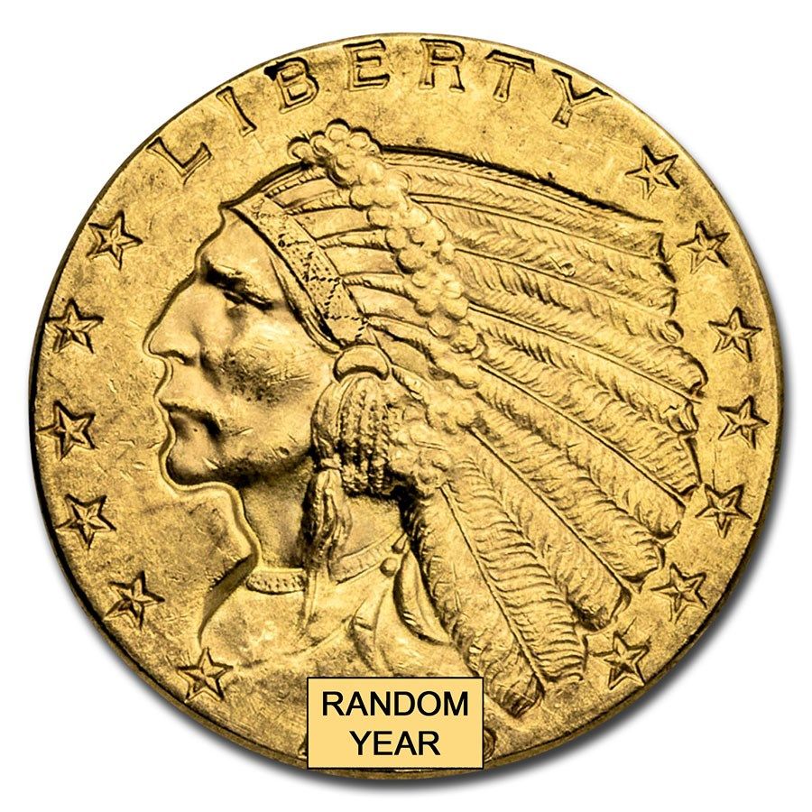 Lot 219: $2.50 Indian Gold Quarter Eagle BU (Random Year)