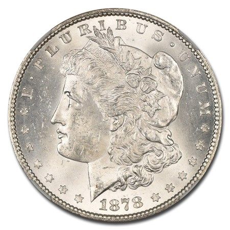 Lot 223: 1878 Morgan Dollar 7/8 TF MS-64 NGC (Strong)