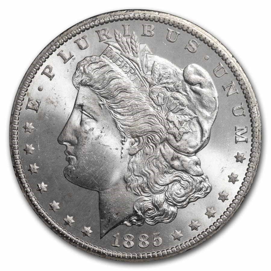 Lot 230: Carson City Morgan Silver Dollar 1885-CC Uncirculated GSA