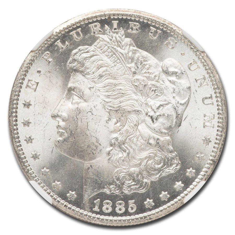 Lot 232: Carson City Morgan Silver Dollar 1885-CC GSA MS64 NGC