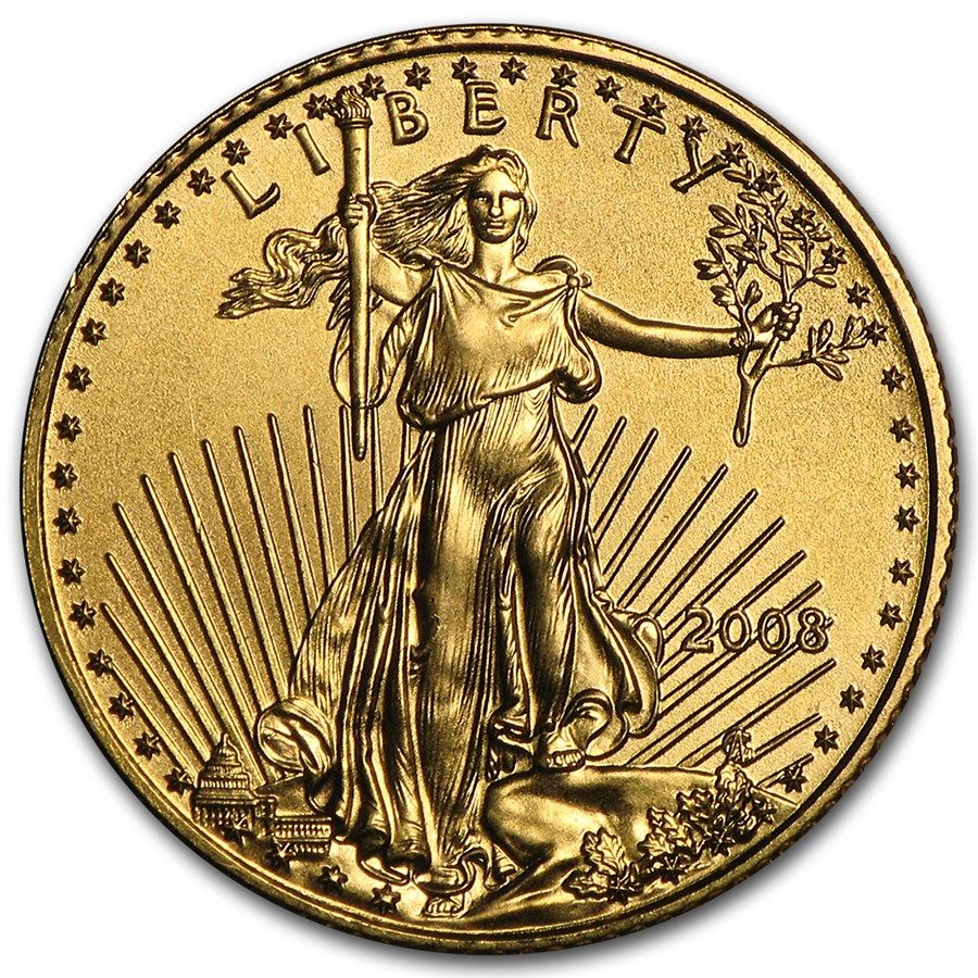 Lot 237: 2008 1/10 oz American Gold Eagle BU