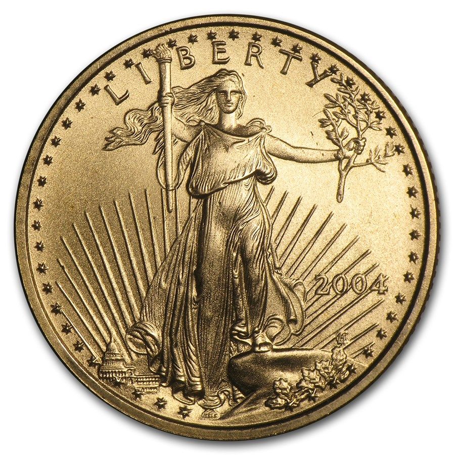 Lot 243: 2004 1/4 oz American Gold Eagle BU