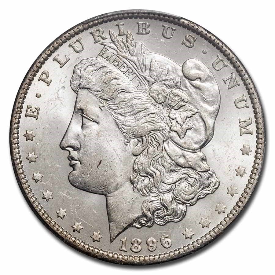 Lot 246: Certified Morgan Silver Dollar 1896-O MS61 ANACS