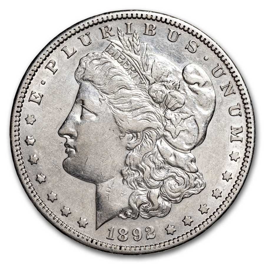 Lot 249: 1892-S Morgan Dollar AU Details (Cleaned)
