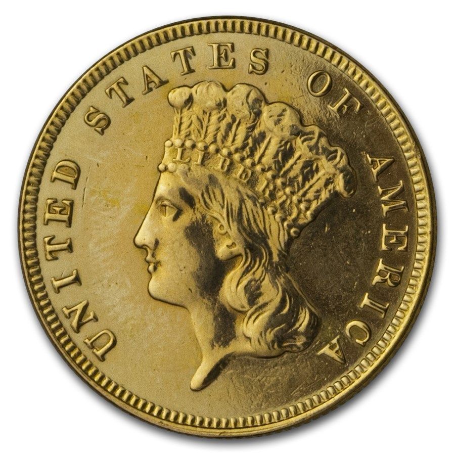 Lot 58: $3 Gold Princess (Damaged)