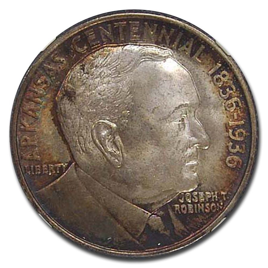 Lot 88: 1936 Robinson-Arkansas Half Dollar MS-67 NGC (Toned)
