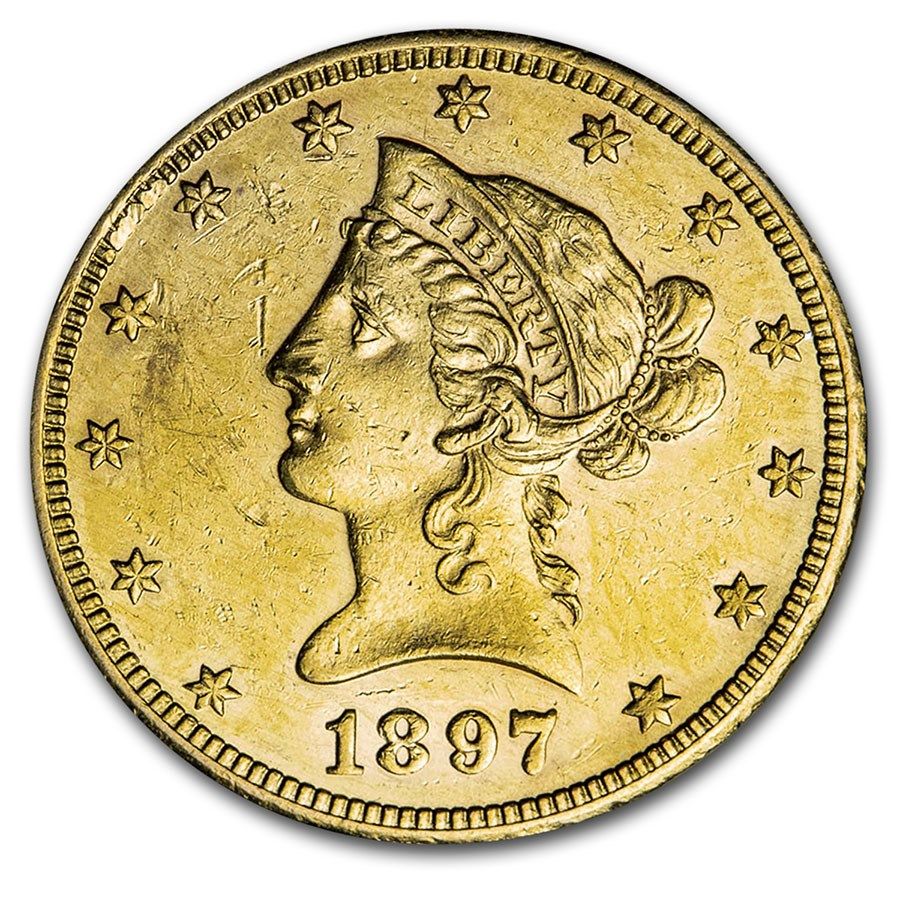 Lot 104: 1897-O $10 Liberty Gold Eagle AU Details
