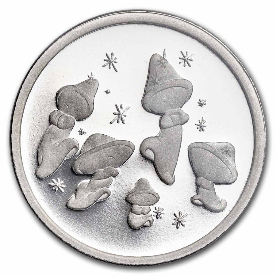 Lot 108: 1990 1 oz Silver Disney's Mushroom Dancers PR-69 PCGS