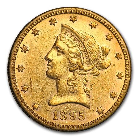 Lot 140: 1895-O $10 Liberty Gold Eagle AU