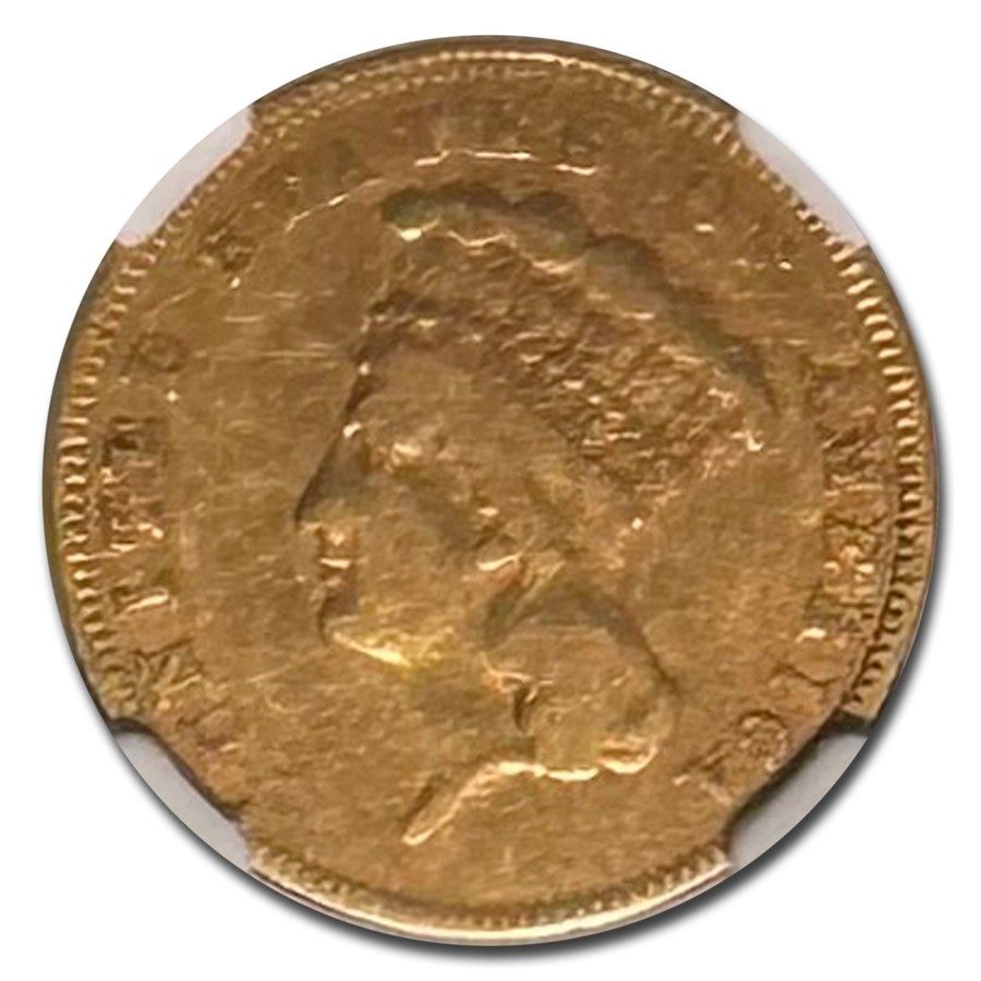Lot 57: 1857 $3 Gold Princess VF-25 NGC