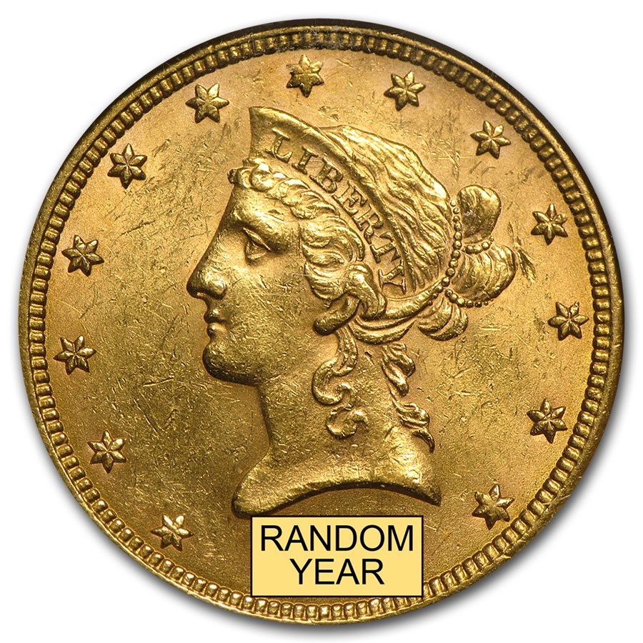 Lot 65: $10 Liberty Gold Eagle MS-62 NGC (Random)