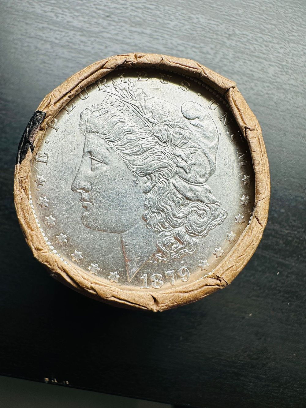 Lot 73: BU $10 Morgan Silver Dollar Roll 1879 & CC Ends