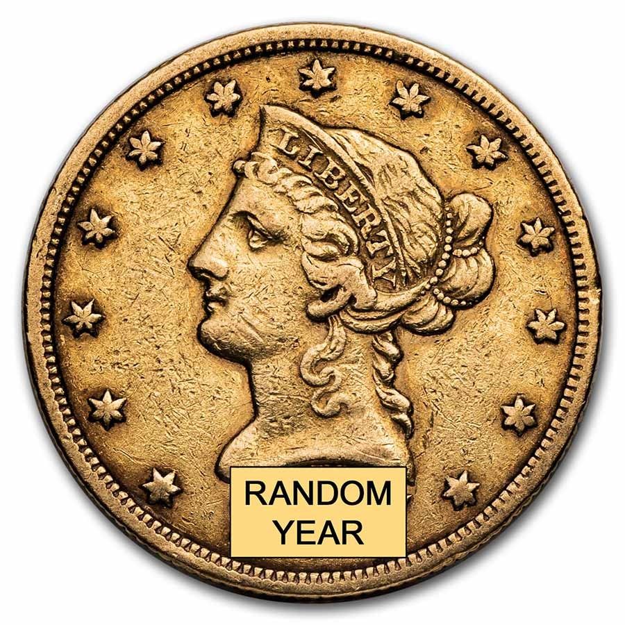 Lot 74: 1838-1866 $10 Liberty Gold Eagle No Motto VF