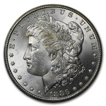 Lot 82: 1883-CC Morgan Dollar BU