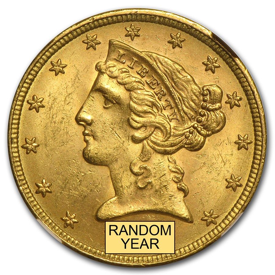 Lot 87: $5 Liberty Gold Half Eagle MS-63 NGC