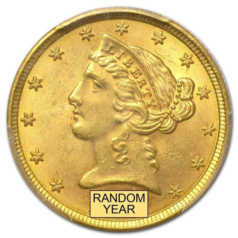 Lot 96: $5 Liberty Gold Half Eagle MS-63 PCGS