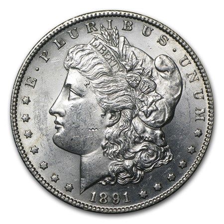 Lot 108: 1891-S Morgan Dollar BU