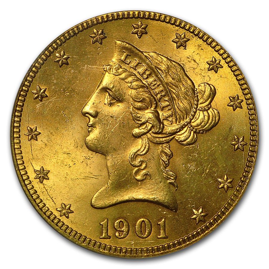 Lot 109: 1901-S $10 Liberty Gold Eagle MS-63 PCGS