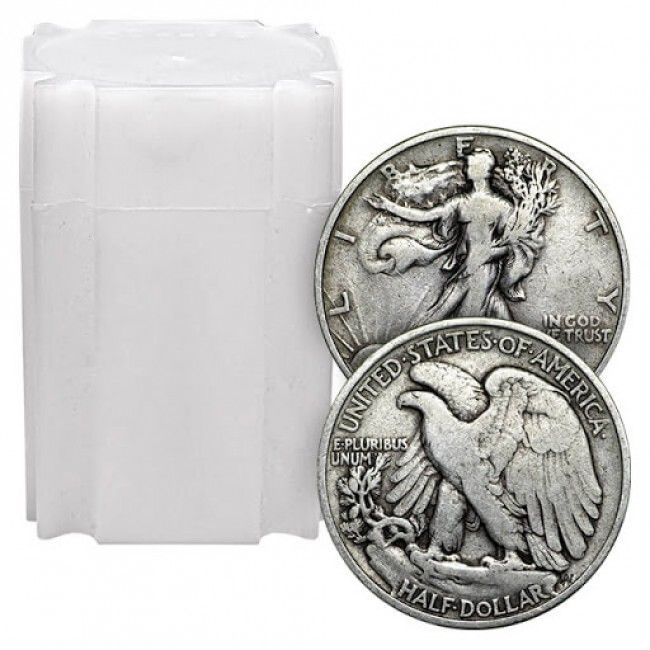 Lot 127: 90% Silver Walking Liberty Halves Roll (20pcs.)