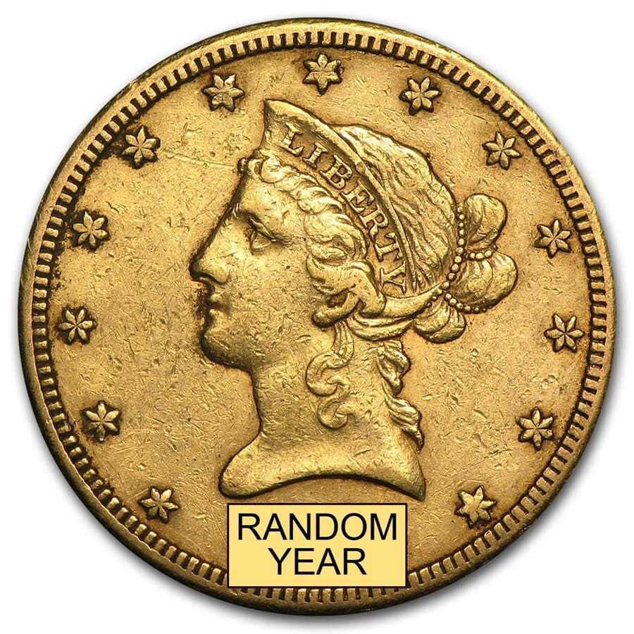 Lot 155: $10 Liberty Gold Eagle XF (Random Year)