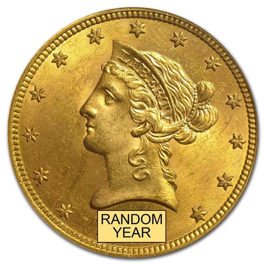 Lot 226: $10 Liberty Gold Eagle MS-63 PCGS (Random)