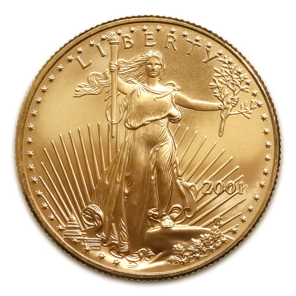 Lot 76: 2001 American Gold Eagle 1/10 oz Uncirculated