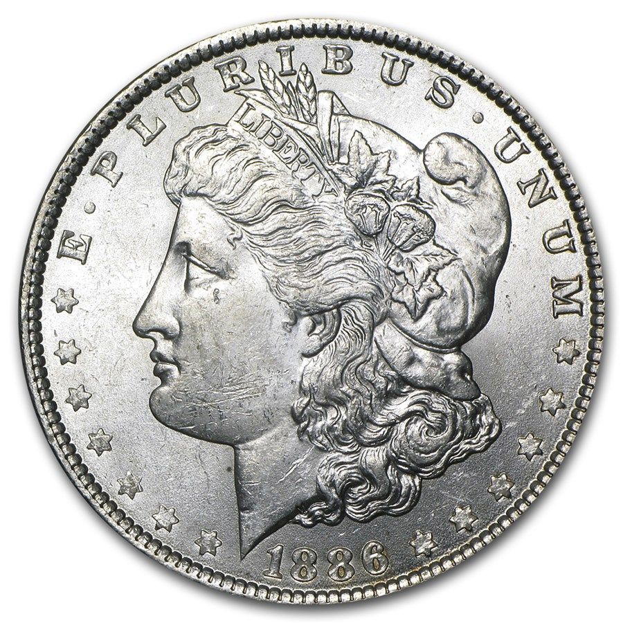 Lot 81: 1886- Morgan Dollar Cracked From Roll BU