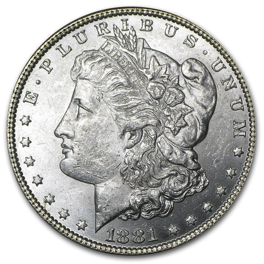 Lot 144: 1881- Morgan Dollar Cracked From Roll BU
