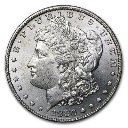 Lot 150: 1880-S Morgan Dollar Cracked From Roll BU