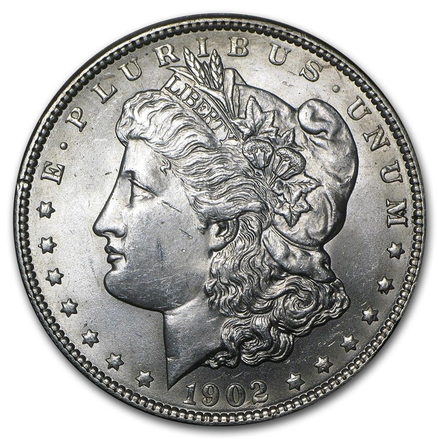Lot 215: 1902- Morgan Dollar Cracked From Roll BU