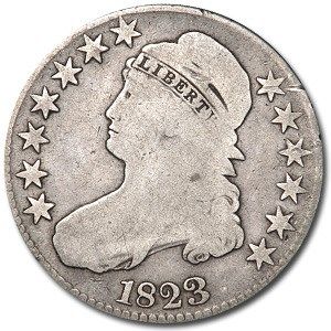 Lot 227: Bust Half Dollar Extra Fine 1823 normal 3 Double Profile
