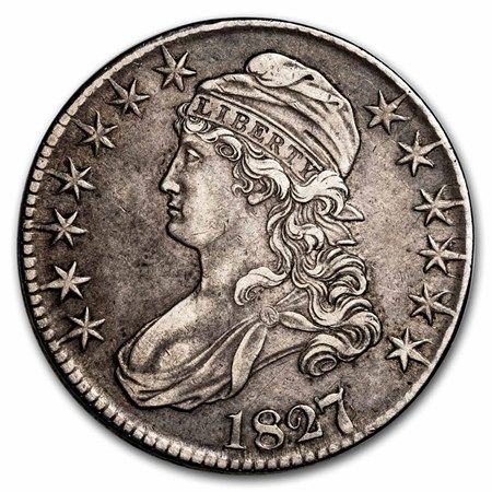 Lot 230: Bust Half Dollar Extra Fine 1827/6