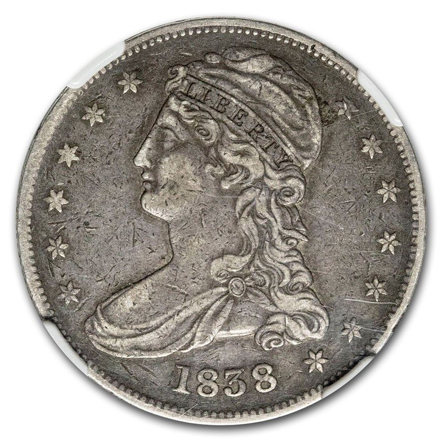 Lot 237: Bust Half Dollar Extra Fine 1838