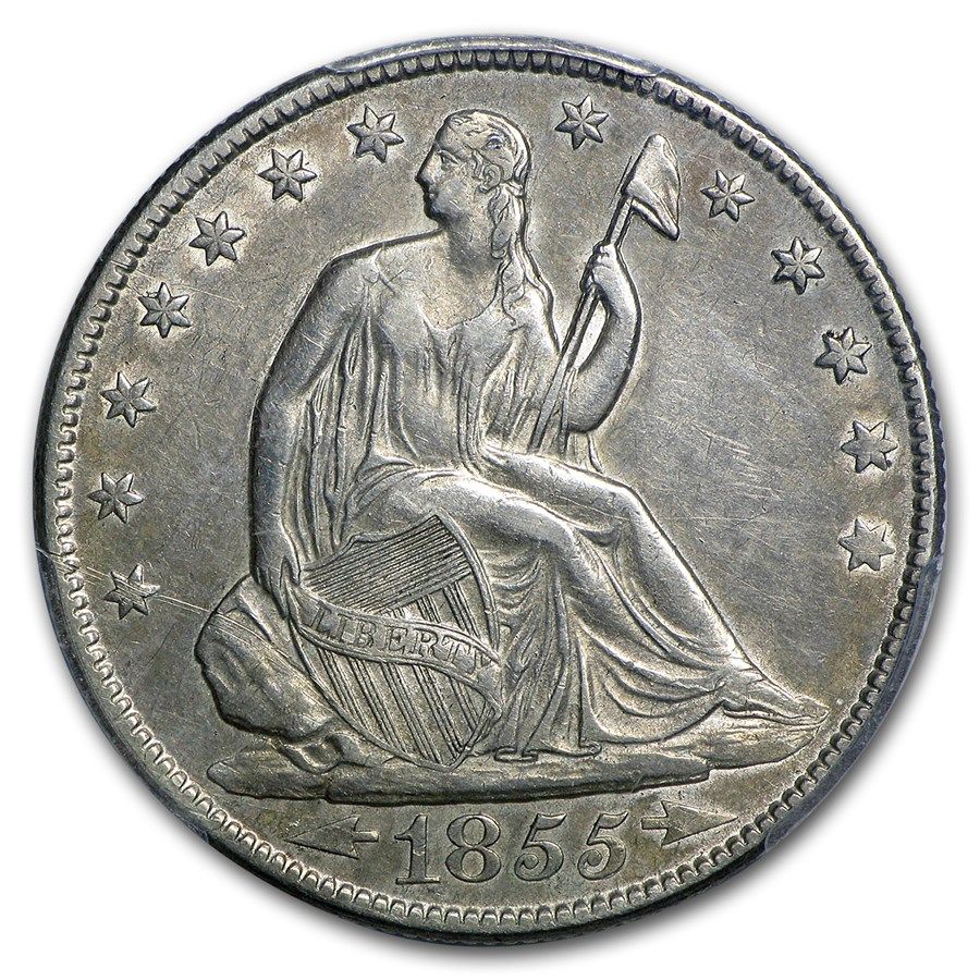 Lot 246: Seated Liberty Half Dollar Extra Fine 1855 Arrows