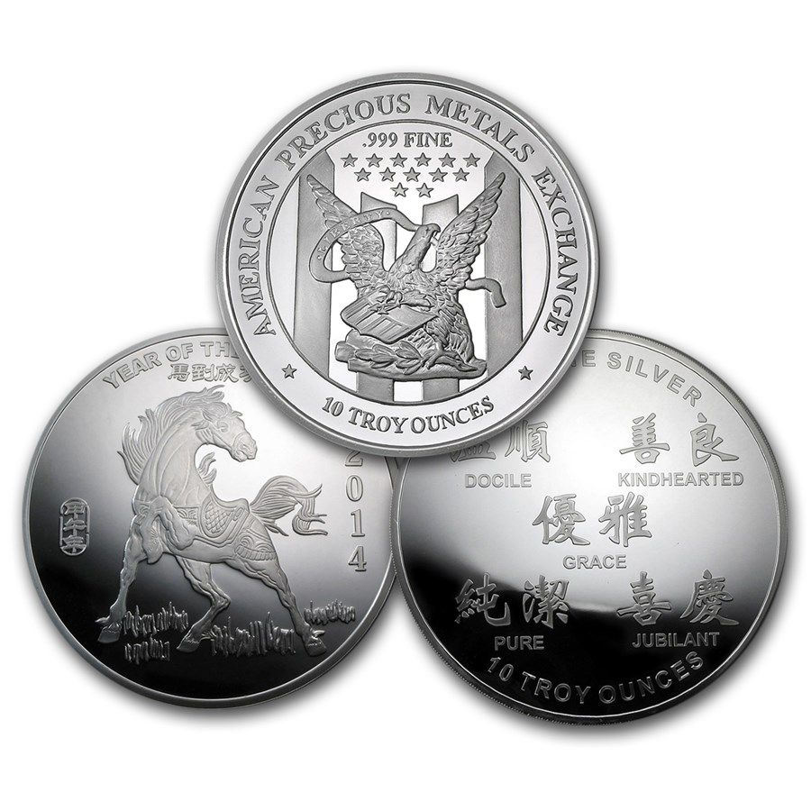 Lot 81: 10 oz Silver Round - Secondary Market