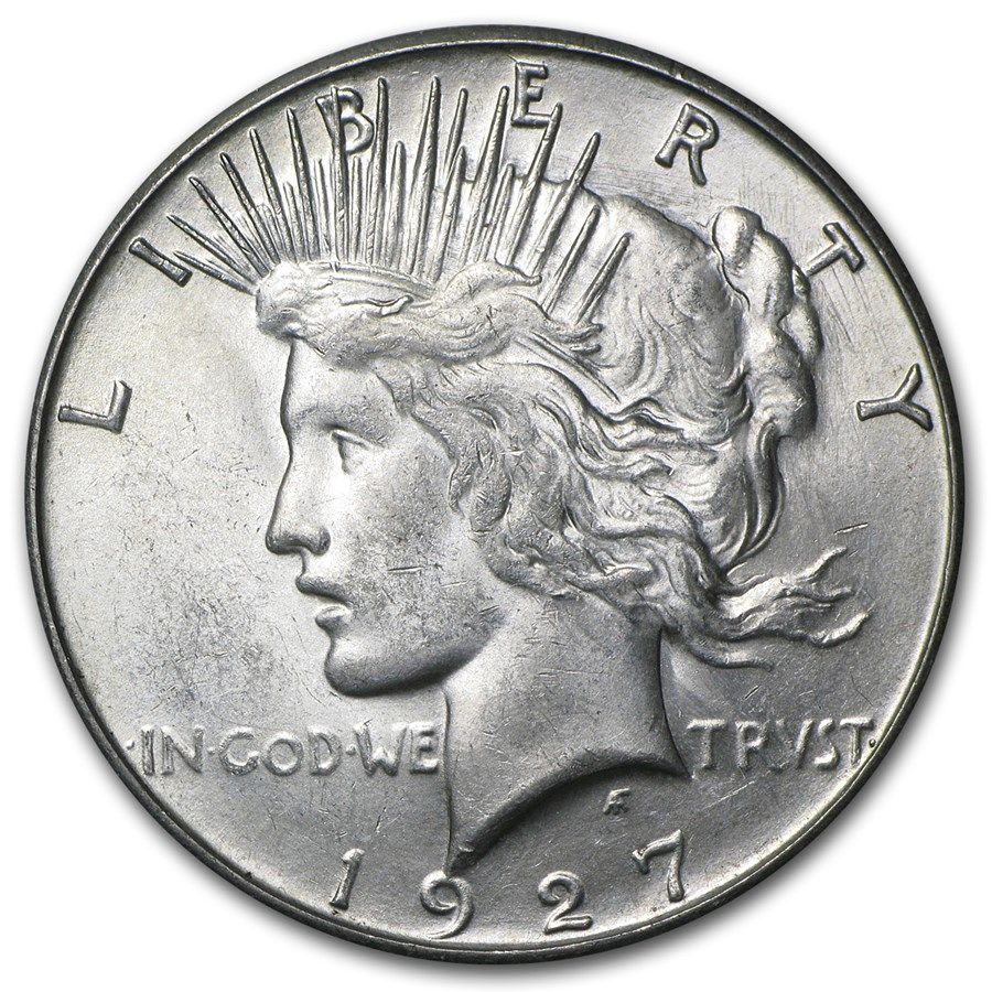 Lot 88: 1927 - S- Peace Silver Dollar BU