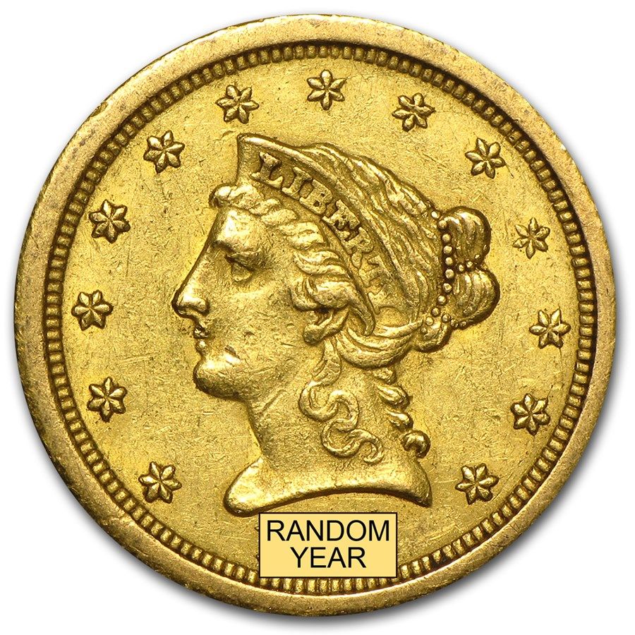 Lot 107: $2.50 Liberty Gold Quarter Eagle XF (Random Year)