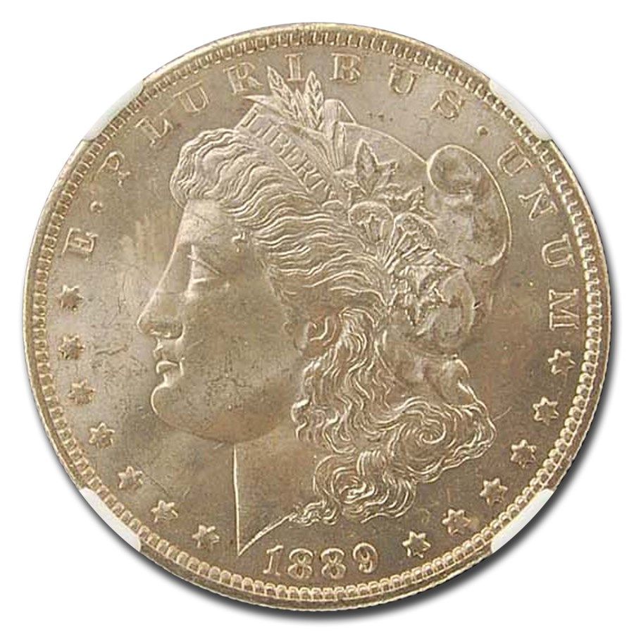 Lot 208: 1889-O Morgan Dollar MS-63 NGC (Toned)