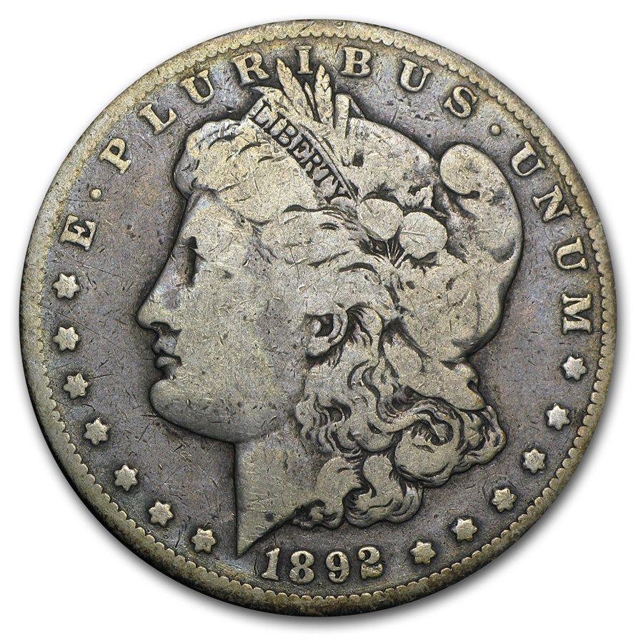Lot 16: Morgan Silver Dollar Fine Condition 1892-CC