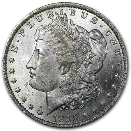 Lot 94: 1885-O Morgan Dollar BU