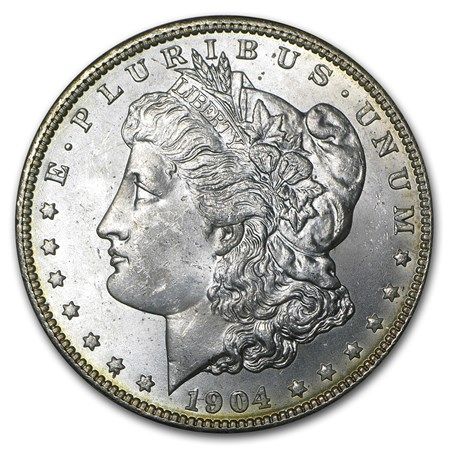Lot 102: Morgan Silver Dollar Extra Fine Condition 1904-S