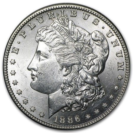 Lot 103: 1886-S Morgan Dollar BU
